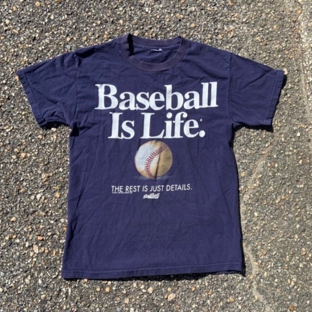 Vintage Men’s Baseball is Life T-Shirt Size Large